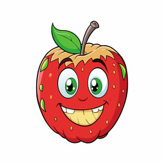 red apple cartoon