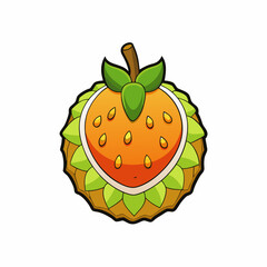 strawberry on a white background