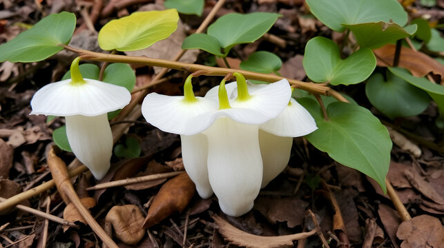 Dutchman's pipe, or false beech-drops (Monotropa hypopitys), medicinal plant