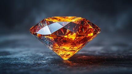 Diamond Jewel on Dark Surface, Luxury Gem