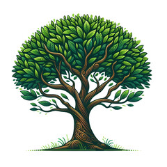 tree with green leaves transparent image