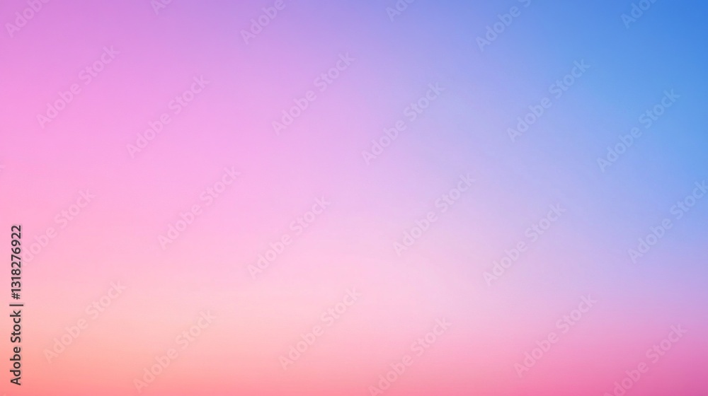 Poster a stunning display of colors unfolds in the sky as shades of pink blend into blue, creating a tranqu