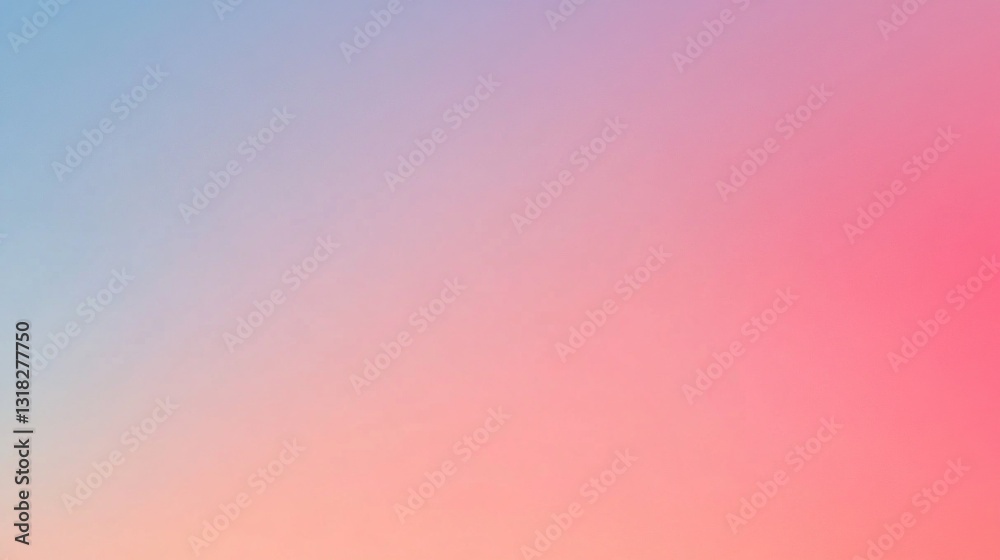 Poster a breathtaking view of the sky transitions from calming blue to gentle pink, creating a serene atmos