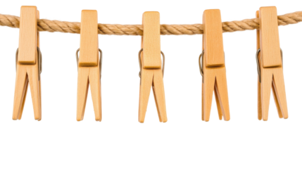 Home photography close-up of indoor clothes drying with clothespins