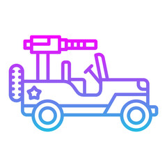 Military jeep Icon