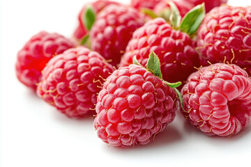 Glass marbles scattered on white background, reflecting light, colors varying from blue to green.