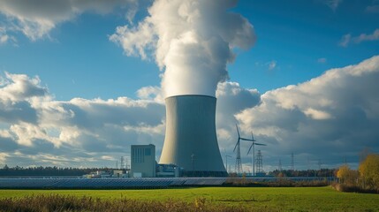 A green energy power station with solar and wind power integration