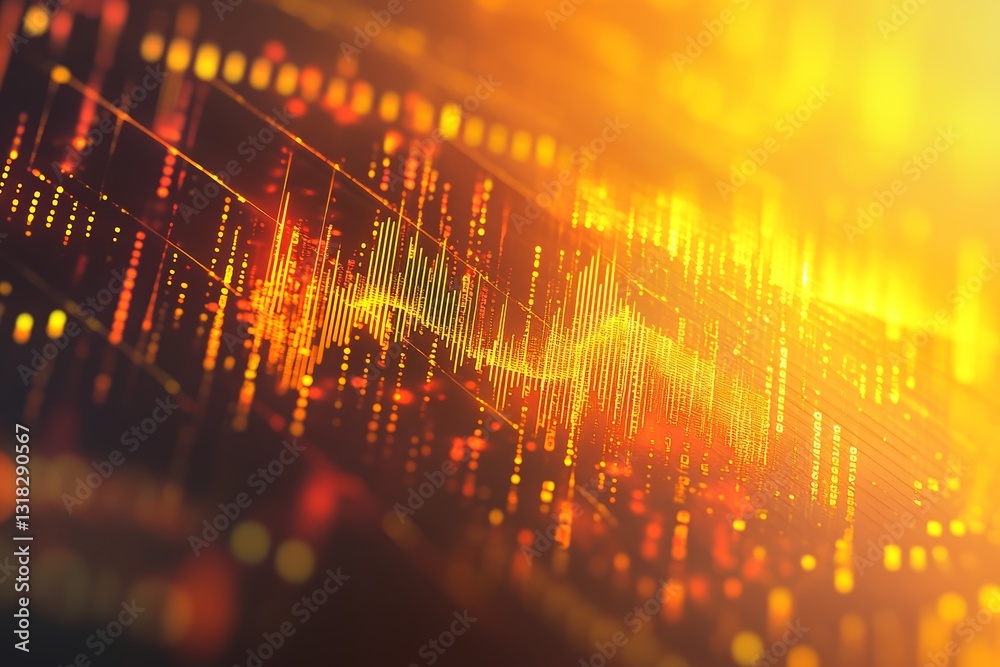 Poster a colorful, abstract image of a graph with many lines and dots. concept of complexity and depth, as 
