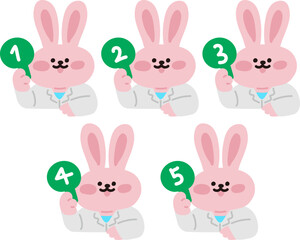 세계보건의날 동물 캐릭터 의사선생님