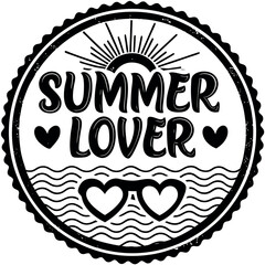 minimalist-summer-lover-quote-t-shirt-design