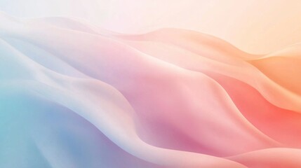 Obraz premium Delicate hues blend harmoniously in a fluid dance, inviting viewers into a world of softness and tranquility. The gentle waves evoke a sense of peace and relaxation