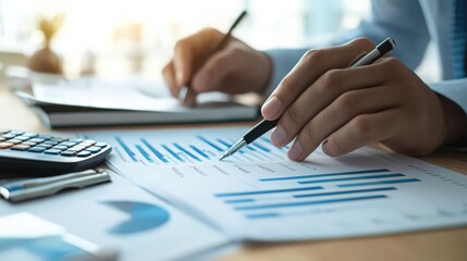 Analyzing financial charts and data for strategic business planning