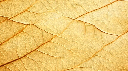 Obraz premium Close-up Detail of Golden Dried Leaf Texture for Nature Background