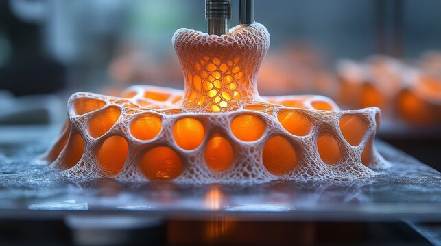 Nano-scale 3D printing process building complex structures layer by layer