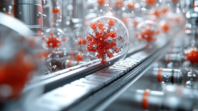 Molecular motors spinning and moving cargo along nano-tracks