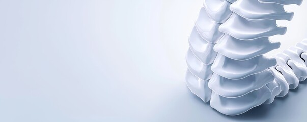 Human Spine Vertebrae Model Medical Anatomy Osteopathy Bone Structure Wellness Physical Therapy Health Wellbeing