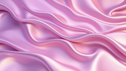 Obraz premium a close up of a pink silk fabric with a very large wave,