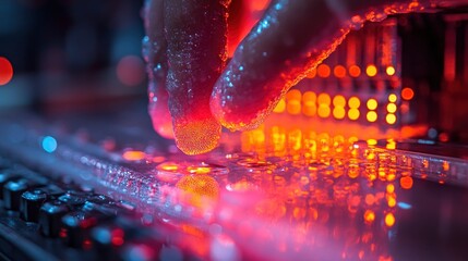 Nano-scale pressure sensors responding to touch
