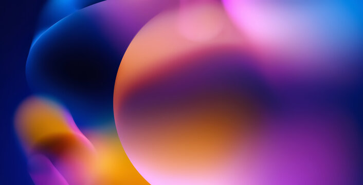 Fototapeta Gentle Gradient Hues in Colorful Abstract Art
