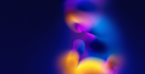 Abstract Gradient With Yellow, Magenta, and Blue