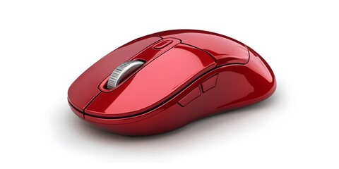red computer mouse