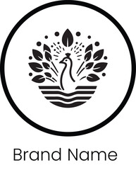 peacock logo vector 