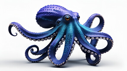 Obraz premium Isolated octopus -