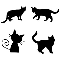 artistic cat logo with minimalist feel and professional look