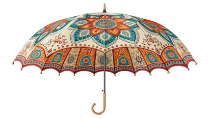 Artistic Mandala Umbrella with Vintage Bohemian Design