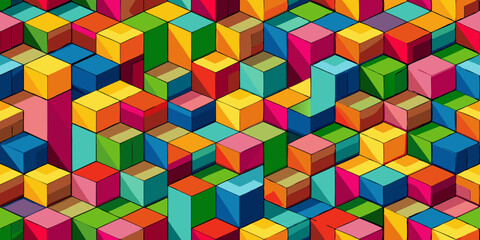 Obraz premium 3D Rendering of Abstract Geometric Background Design