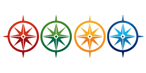 Vector Compass Icon Set | Navigation and Direction Symbols