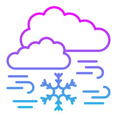 Cold breeze Icon