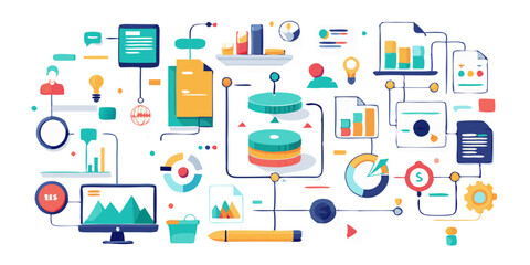 "Efficient Synergy: A Dynamic Workflow and Project Diagram"
