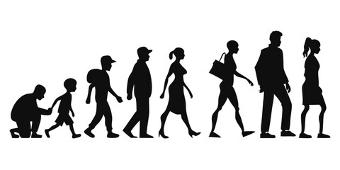 Professional Diversity: The Vibrant Silhouettes of Business Professionals
