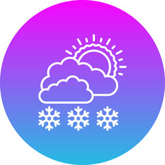 Snowy day Icon