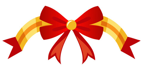 Festive Flair: The Vibrant Charm of Red and Yellow Bows
