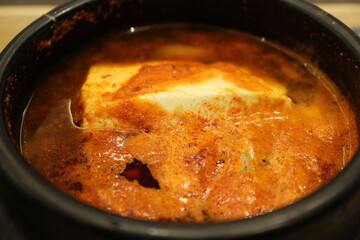 Korean cuisine: sundubu-jjigae (soft tofu stew)