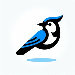 Blue Jay Logo Stylized Simplicity