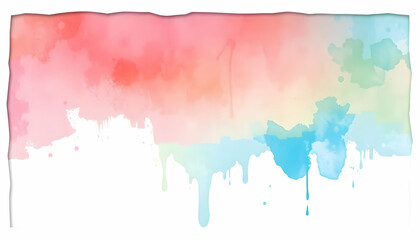 Colorful Watercolor Splash Abstract Art for Background Use