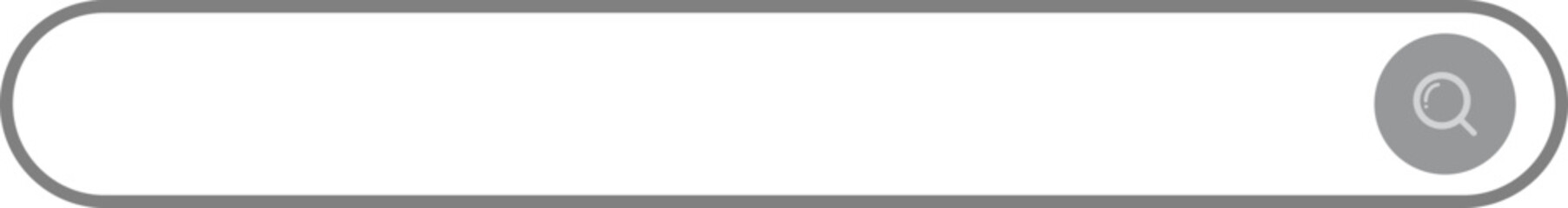 Flat Search Bar Icon Set for UI/UX