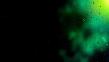 Mysterious Green and Black Abstract Background with Textured Elements