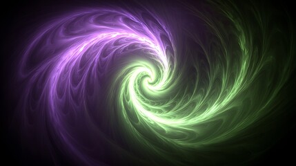 Naklejka premium A mystical purple and green background with a swirling, foggy texture, creating an enigmatic and ethereal atmosphere with deep, rich colors that evoke a sense of magic