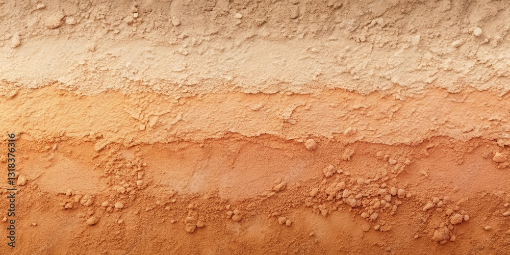 Aufkleber A Textured Background of Three Horizontal Layers of Brown Tones, with the Top Layer a Lightest Shade and the Bottom Layer the Darkest Shade
