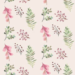 vector seamless spring pattern
