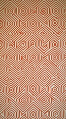Obraz premium A white and orange background featuring geometric patterns with crisp, straight lines, perfect for a modern, sleek design that emphasizes clean aesthetics