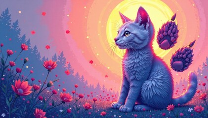 Cat Paw Print Vector Artwork , cat design, paw print,