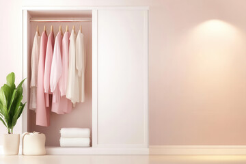 Organizing a chic closet modern bedroom interior design soft lighting minimalist style