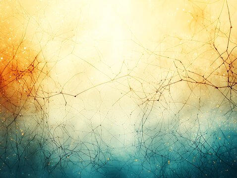 A clean white and orange background featuring playful splashes of color and light patterns, evoking feelings of joy and a sunny disposition.