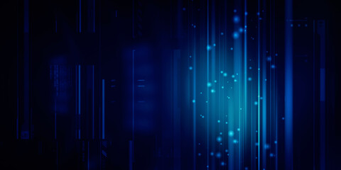 2d illustration Abstract futuristic electronic circuit technology background

