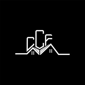 CCF Real State logo design, CCF simple and modern logo. CCF luxurious alphabet design